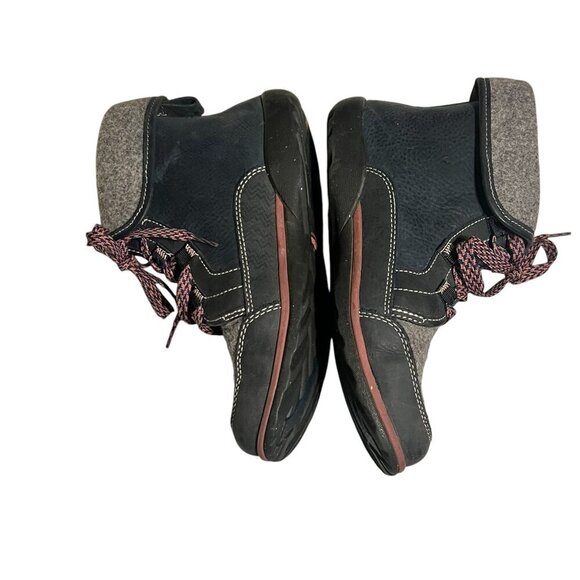 Chaco Womens Lace-Up Wool & Leather Ankle Boots Size 7.5 Gray/Black Durable - Picture 9 of 12